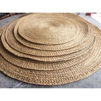 Tapis rond en jacinthe d'eau de qualité supérieure, provenant du Vietnam