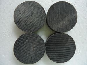 Buffalo Horn Blank Black Button for Garment - Product Image 3