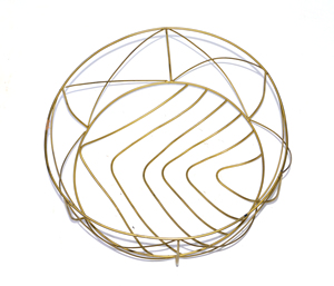 Iron Wire Mesh <b>Storage</b> <b>Basket</b> Round Iron <b>Gold</b> Fruit Vegetables <b>Basket</b> Center Table Decorative Fruit <b>Basket</b> - Product Image 2