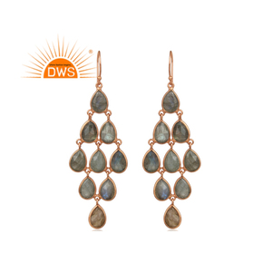 ต่างหูระย้าประดับพลอยลาบราดอไรต์ธรรมชาติ เงินแท้ 925 คุณภาพดีที่สุด ปี 2026 สำหรับผู้หญิง จากผู้ผลิตเครื่องประดับ - Product Image 2