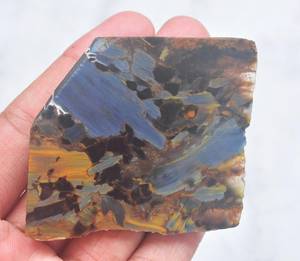 Pietersita Africana en Bruto, Gema en Rodajas, Precio al por Mayor, Cristales Sueltos Naturales Azules de Alta Calidad, Cabujones - Product Image 2