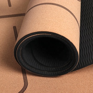 <span class=keywords><strong>Corcho</strong></span> <span class=keywords><strong>de</strong></span> goma, etiqueta privada personalizada, respetuoso con el medio ambiente, TPE Natural, <span class=keywords><strong>esterilla</strong></span> <span class=keywords><strong>de</strong></span> Yoga orgánica, venta al por mayor - Product Image 4