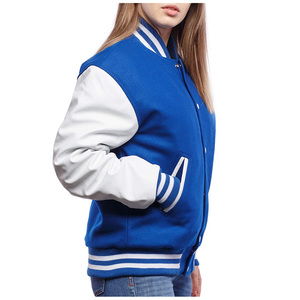 Top Selling Ladies Letterman Leather Jacket OEM Manufacturer's <b>Fabric</b> Plus Size Baseball Streetwear for Women Girls Size 3XL - Product Image 2