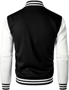 Chaqueta de Béisbol Varsity de Lana para Hombre, para la Temporada de Invierno, con Impresión Personalizada, Bolsillo Delantero, Diseño sin Cuello, Impermeable - Product Image 6