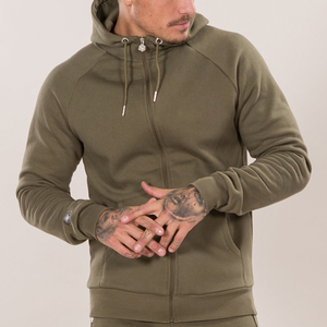 Survêtement de jogging pour hommes, 2 pièces avec fermeture éclair, coupe slim, personnalisé, en coton, vêtements de sport, nouvelle collection - Product Image 2
