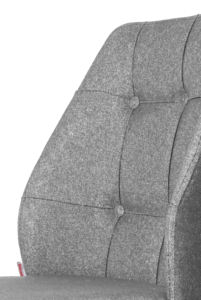 Chaise de salle à manger moderne en tissu à pieds en métal de haute qualité Hot-Sell for Home Cafe Dining Warehouse Apartment School Cool Features - Product Image 2