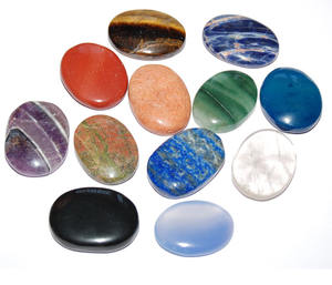 Cabochons ovales en jaspe fantaisie Pierres précieuses de guérison Cabochons ovales - Product Image 1