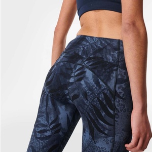 Custom Gym Mid Waist Leggings Womens Yoga <b>Pants</b> Running Workout Fitness Control Spandex/Polyester Four-Way Stretch Leggings - Product Image 6
