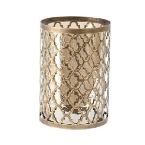 Bougeoir de trois tailles différentes en métal couleur or bougeoir pour mariage et décoration de la maison - Product Image 5