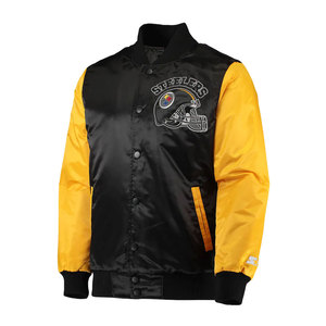 Chaqueta universitaria de satén acolchado de invierno para hombre de alta calidad, logotipo personalizado, bordado de chenilla, soporte de parche de impresión Digital, venta al por mayor - Product Image 4