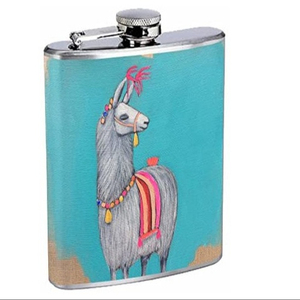 Frasco de acero inoxidable con diseño animal Botella de vino de bolsillo para hombre - Product Image 1