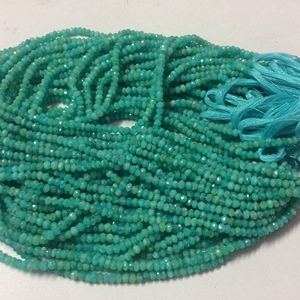 4mm 5mm naturel bleu vert Amazonite facettes Rondelle perles de pierres précieuses brin prix d'usine de gros fabricant boutique en ligne maintenant - Product Image 3
