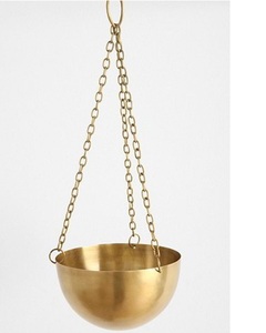 Cesta colgante de Metal para jardín, Juego de 2 plantas redondas galvanizadas con cadena - Product Image 2