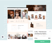 Software profesional de diseño de sitios web Hair Spa Saloon Con envío en línea y servicios de marketing digital incluidos Beauty Company