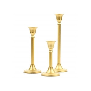 Exclusive Quality Iron Candle Holder <b>Set</b> of Three Luxurious Design High Demanding Decorative Candle Pillar Holder Festival 2025 - Product Image 1