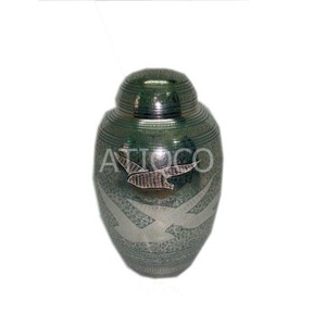 Latest Stylish Solid Aluminum Cremation Urn Smart Iron Brass & Classical Metal <b>Jar</b> Atiqco American Style for Adults - Product Image 3