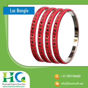 Brazalete de laca de Color rojo, Fabricación en la India - Product Image 6