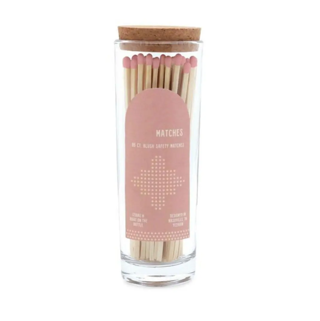 Custom Personalized Label Fancy High Quality Safety Matches In Glass Tube