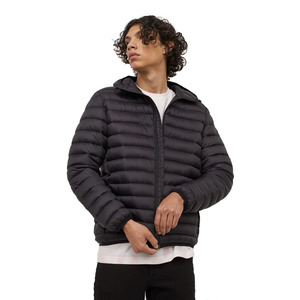 Custom men lightweight stand collar puffer jacket insulated quilted winter coat thermal <b>padded</b> outerwear <b>waterproof</b> windproof - Product Image 4