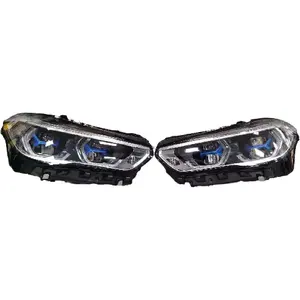 63117933339 63117933340Used Original disassembly headlight assembly for BMW X5 G05 X6 G06 full LED laser headlamp