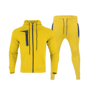 Survêtement d'hiver décontracté à la mode pour hommes sweat à capuche avec fermeture éclair et survêtement de sport de maternité - Product Image 3