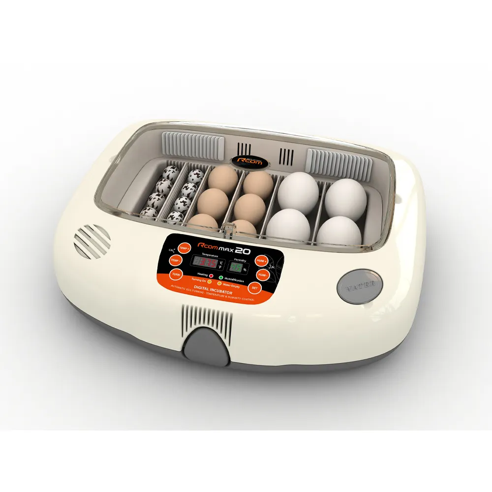 Artificial Intelligence Automatic Temperature & Humidity Control Egg Incubator Rcom MAX 20