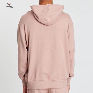 Sudadera con capucha de lana de algodón sencilla de invierno para hombre al por mayor personalizada patrón liso Sudadera con capucha logotipo estampado talla grande disponible - Product Image 2