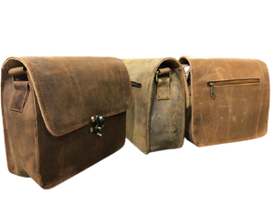 Large 58cm Overnight <b>Holdall</b> for <b>Men</b> Top Grain Genuine <b>Leather</b> Duffel with Shoe Compartment and Zipper Closure for Travel - Product Image 3