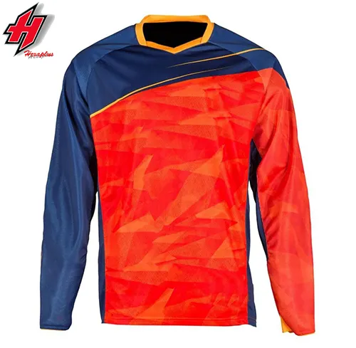 Racing Shirt Aangepaste Sublimatie Jersey Voor Fox Racing Shirts Met 100% Polyester Mesh Stof Jersey Leverancier Pakistan