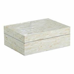 Boîte à bijoux de luxe en bois avec incrustation de nacre noire, logo personnalisé - Articles cadeaux et promotionnels / Artisanat indien - Product Image 6