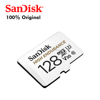 Carte TF SanDisk 100% originale, 100 Mo/s, haute endurance, 128 Go, classe 10, en plastique