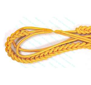 Uniforme Ceremonial Estándar Dorado y Plateado Aiguillettes Cordones de Hombro de Alta Calidad - Product Image 3