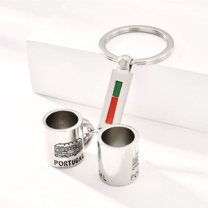 Llaveros personalizados de fábrica, mini taza de café, esmalte suave, creativo, venta al por mayor - Product Image 3