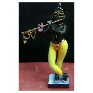 Beautiful Marble Black Krishna Statue - Product Image 1