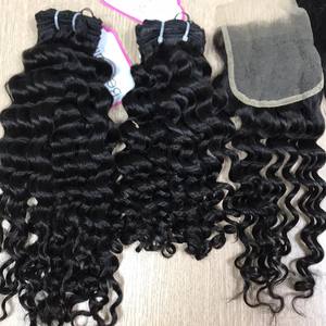 Extensions de cheveux naturels Remy péruviens en dentelle transparente, tissage à la main, cheveux humains vierges de haute qualité, vente en gros - Product Image 5