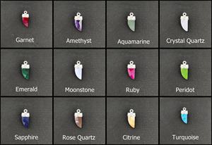 Turquoise Horn Shape Gemstone Pendant for Children Stainless Steel <b>Jewelry</b> with Fancy Bezel Work for Party Occasions - Product Image 6