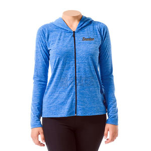 Automne hiver nouvelle mode femmes à manches longues à capuche fermeture éclair chaud polaire veste avec tissu imprimé femme sweat - Product Image 2