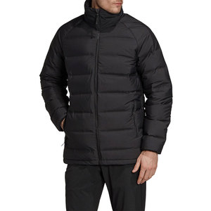 Chaqueta larga acolchada de algodón para hombre, de manga larga y cuello redondo, Color sólido, venta directa de fábrica - Product Image 3