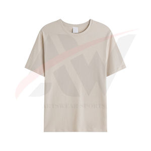 Prix de gros de bonne qualité T-shirts à col rond personnalisés Impression de vêtements pour hommes avec logo personnalisé T-shirts en coton surdimensionné - Product Image 5