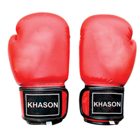 Guantes de Boxeo de Piel Sintética PU con Logotipo Personalizado, Diseño Profesional, Modelo KHASON 5210 para Hombre, Cierre de Velcro, 6-16 Onzas, Venta al Por Mayor