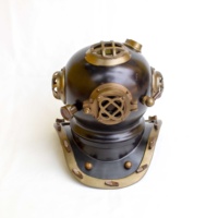 Casque de plongée étanche en acier et métal, 1 pièce, de haute qualité, Style Vintage, finition noire, 12 pouces, offre spéciale