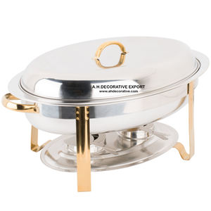 Nouvelle forme rectangulaire utilisé chauffe-plats Buffet chauffe-plats avec poignée et Base de support pour pièce maîtresse de table - Product Image 6