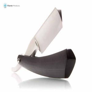 Men Straight <b>Edge</b> Folding Razor with <b>Plastic</b> Handle Vintage Salon Barber Manual Beard Shaver Cutter Holder without Blade - Product Image 5