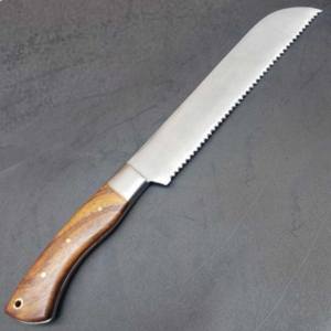 Juego de cuchillos de Chef de hoja fija mango de madera hecho a mano de acero inoxidable hecho a medida de fábrica Rose 5 uds cuchillo de caza para acampar al aire libre PK - Product Image 4