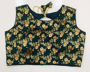 ชุดทำงานผ้าคอตตอนผ้าคอตตอนสไตล์อินเดียสำหรับผู้หญิงเสื้อเบลาส์เข้ารูปปกติจากนักออกแบบ - Product Image 4