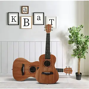 Kabat китайская фабрика, высокое качество, нейлон 23 дюйма, 4 струны, оптовая продажа, гитара-укулеле из красного дерева