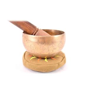 Bol chantant tibétain fait main de haute qualité, style religieux, métal durable - Cuivre - Product Image 1