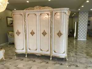 Conjunto de muebles de dormitorio clásico, armarios, muebles de dormitorio italianos clásicos, base de cama, cabecero, colchón - Product Image 4