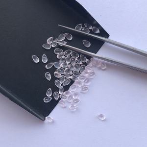 4mm 5mm Pierre de Quartz Rose Rose Naturel Cabochon de Pierres Précieuses Poires à Facettes du Fabricant à Prix d'Usine Tendance en Ligne - Product Image 2