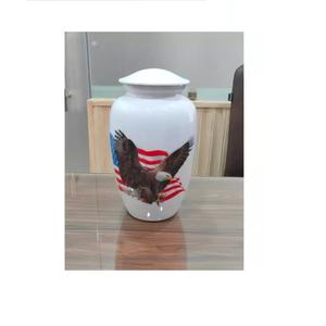 Urne de crémation du ciel en aluminium avec gravure à la main, grandes urnes pour adultes pour les cendres humaines, aux formes uniques - Product Image 5